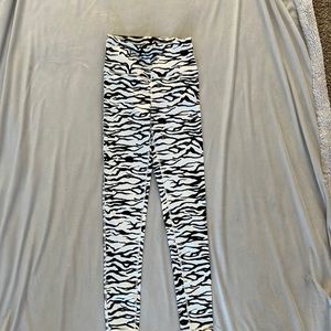 NEVER WORN ZEBRA LEGGINGS
